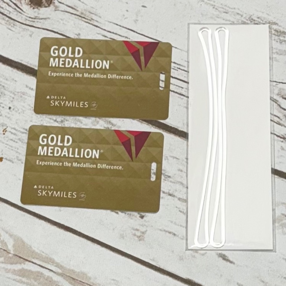 DELTA Skymiles Gold Medallion Luggage Tags